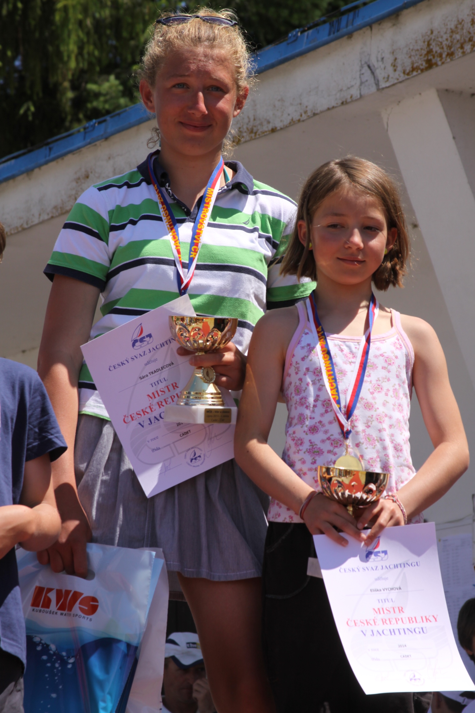 Vítězná posádka Sára Tkadlecová (vpravo) a Eliška Vychová (foto Eva Skořepová)